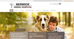 Desktop Screenshot of berwickanimalhospital.com