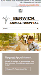 Mobile Screenshot of berwickanimalhospital.com