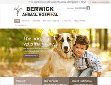 Tablet Screenshot of berwickanimalhospital.com